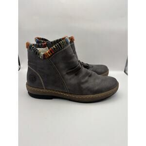 Reiker Felicitas 55 Gray Ankle Bootie Women Size 42 (US Size 10)